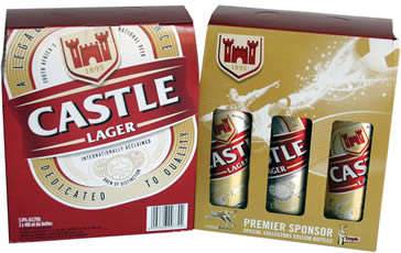 Castle Lager Limited Edition World Cup Aluminium Bottles (Bottle is still full and sealed/unopened)